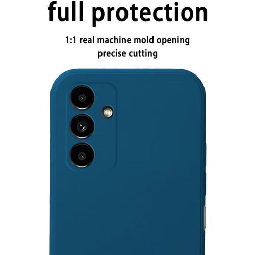 Sjzg-Coque Pour Samsung Galaxy A13 5g / A04s / A04 (6.5"" Inches) Etui Housse, Protecteur De Peau En Silicone Tpu - Bleu Fumé