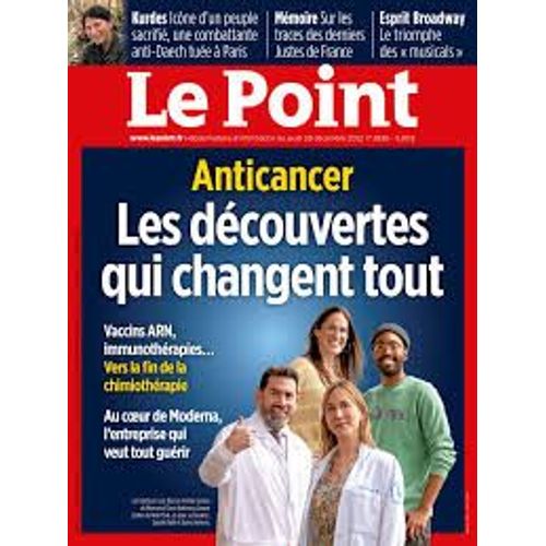 Revue Le Point 2630. Jeudi 29 Decembre 2022.