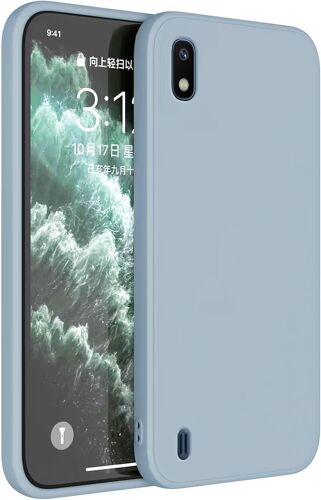 KAL-Coque Pour Samsung Galaxy A10 (6.2"" Inches) Etui Housse, Protecteur De Peau En Silicone Tpu - Bleu Fumé