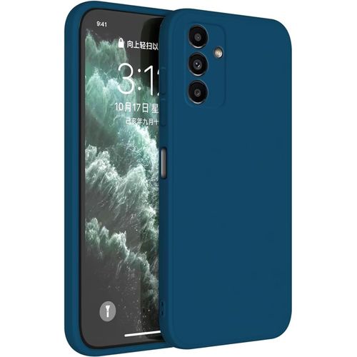 Coque Pour Samsung Galaxy A13 5g / A04s / A04 (6.5"" Inches) Etui Housse, Protecteur De Peau En Silicone Tpu - Bleu Saphir