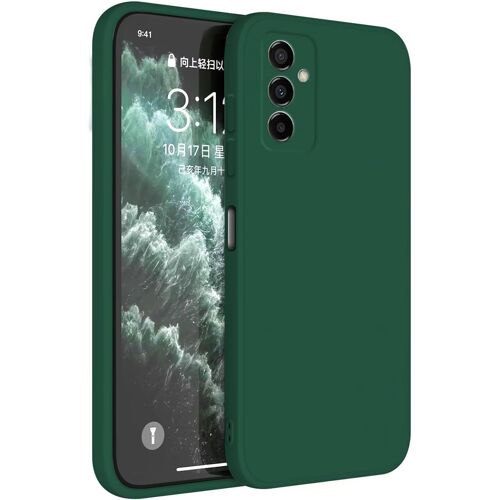 SJZG-Coque Pour Samsung Galaxy M23 5G (6.6"" Inches) Etui Housse, Protecteur De Peau En Silicone Tpu - Vert Foncé