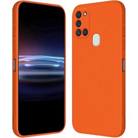 Kal-Coque Pour Samsung Galaxy A21s (6.5" Inches) Étui En Silicone Tpu Souple - Orange