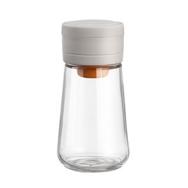 Pot De Stockage D¿Assaisonnement, Salière Quantitative Bouteille D¿Assaisonnement Ménager De Cuisine, Scellé Gris Étanche À L¿Humidité 2 Pièces, 220ml