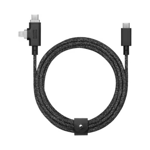 Câble de Charge 2 en 1 Universel Belt Duo Pro Native Union Noir