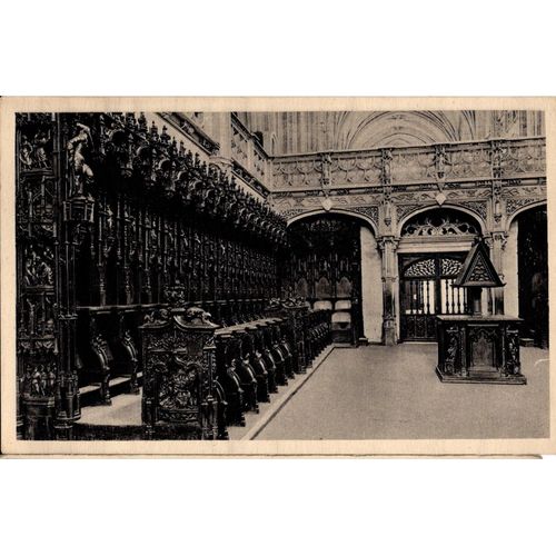 Carte Postale Ancienne Eglise De Brou Ain Les Stalles