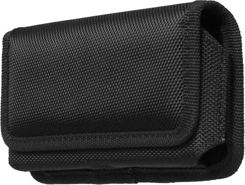 Belt Case For Mobile Phones/Smartphones, Size L, Inner Dimension 15.5 X 8 X 1.2 Cm, Textil, Belt Clip, Magnetic Closure, Black