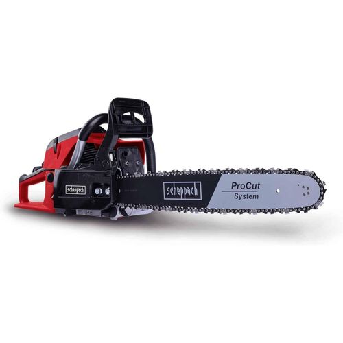 ASFASFq-Scheppach Tronçonneuse thermique PCS56 - Tronçonneuse à essence - Moteur à essence 2 temps 3,1 CV / 2,3 kW - 56 cm3 - Guide-chaîne et chaîne ProCut 20"" / 51 cm