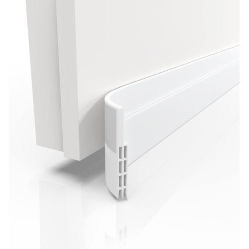 ASFASFq-Bas de porte isolant 100cm Blanc - isolation porte Adhésif extra fort - Boudin de porte isolant froid maximale - Bas de porte anti bruit