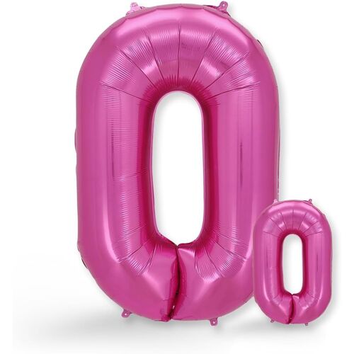Giant Pink Number Balloon \ Birthday Decoration \ Birthday Decoration \ Helium Inflatable \ Ideal For Girls And Boys Parties \ Balloon 0 Pink
