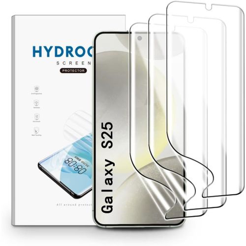 Film Hydrogel Pour Samsung Galaxy S25, 3 Pièces Tpu Film Protection Écran Hd Clair Doux Transparent Film De Protection D'Écran
