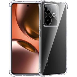 Coque De Protection Transparente En Tpu Anti-Jaunissement Pour Realme Gt 7 / Gt 7t, Fine Et Souple, Antichoc Et Anti-Rayures, Micro-Dots Anti-Empreintes