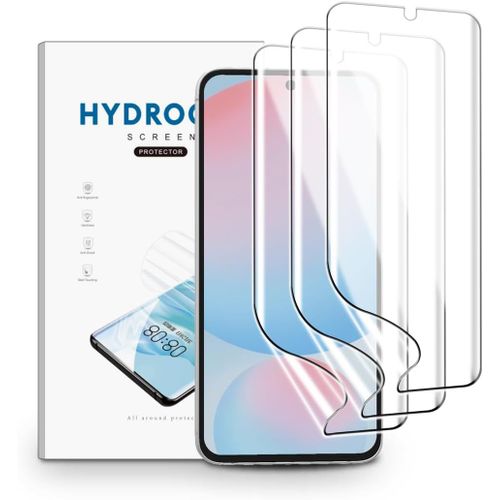 CAUC-Film Hydrogel pour Samsung Galaxy S24 FE, 3 Pièces TPU Film Protection Écran HD Clair Doux Transparent Film de Protection d'écran