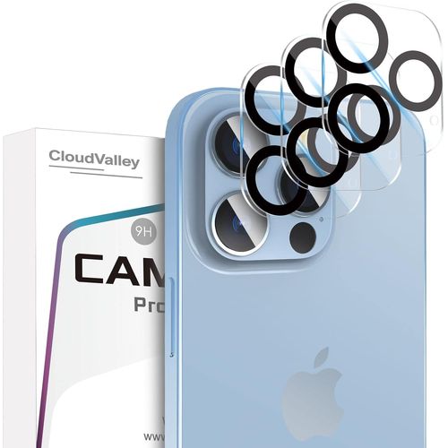 Kal-Caméra Arrière Protecteur Compatible Avec Iphone 13 Pro And Iphone 13 Pro Max 2021, Couverture Complet & 9h Dureté Film De Protection Caméra Lentille -3 Pièces