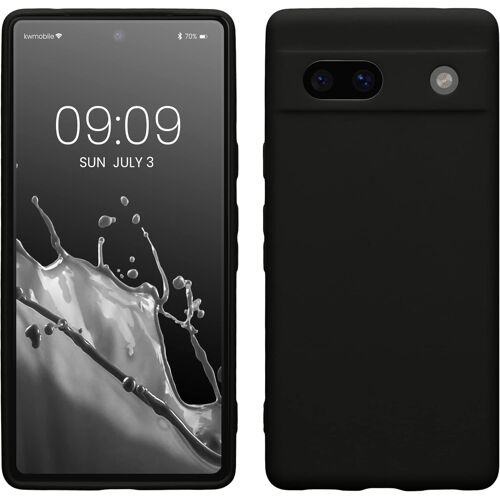 Housse Compatible avec Google Pixel 7a Coque-Housse de téléphone en TPU avec Protection Appareil Photo-Noir Mat