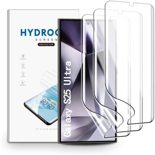 Film Hydrogel Pour Samsung Galaxy S25 Ultra, 3 Pièces Tpu Film Protection Écran Hd Clair Doux Transparent Film De Protection D'écran