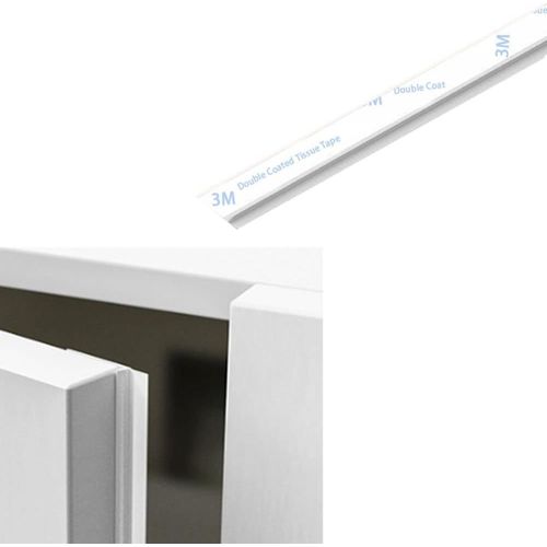 2.8m Joint D'armoire Autoadhésif Bande D'étanchéité Porte De Placard Caoutchouc Anti-Poussière Garde-Robe Joint Penderie Ruban D'étanchéité Armoire De Salle De Bain Contre Poussière,Insectes,Blanc
