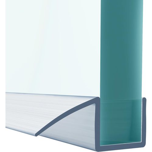 Joint De Douche,Protection Contre Les Éclaboussures,Déflecteur D'eau Avec Lèvre D'étanchéité,Pour Toutes Les Portes De Douche,Douche,Baignoire (Transparent 2 M,Pour 8 À 10 Mm)