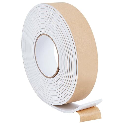 Bande De Mousse Auto-Adhésive 5 M,Ruban Isolant En Mousse Auto-Adhésif Haute Densité,40mm(L) X 4mm(T),Bande D'étanchéité Pour Fenêtre,Voiture De Porte,Turc,Climatiseur,Blanc