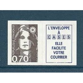 Marianne Du Bicentenaire Vignette "L'Enveloppe À Cases Elle Facilite Votre Courrier" Année 1993 Autoadhésif N° 2824a Ou 5b Yvert Et Tellier Luxe