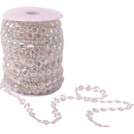 Guirlande de perles en cristal acrylique de 30 m pour mariage, maison, fête, rideau, décoration de fête de Noël, bricolage