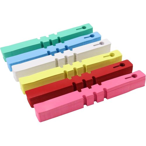 Letnerny-Étiquettes D'arbre 600 Pièces Étiquettes De Plantes En Plastique 6 Couleurs Garden Etiquettes Signes Imperméables Réutilisables Plant Marker& Labels Suspendues Marqueur Pépinière V7g01