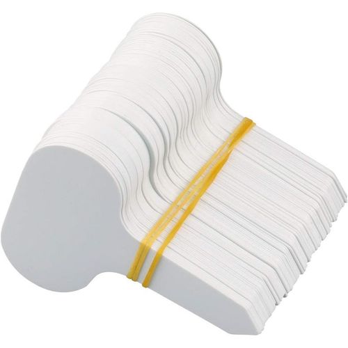 Asfasfq-100 Pièces Etiquette Pour Plante, 5x7cm Etiquettes Jardin Exterieur,Etiquettes Semis Réutilisable,Etiquette Plantation Potager-Blanc