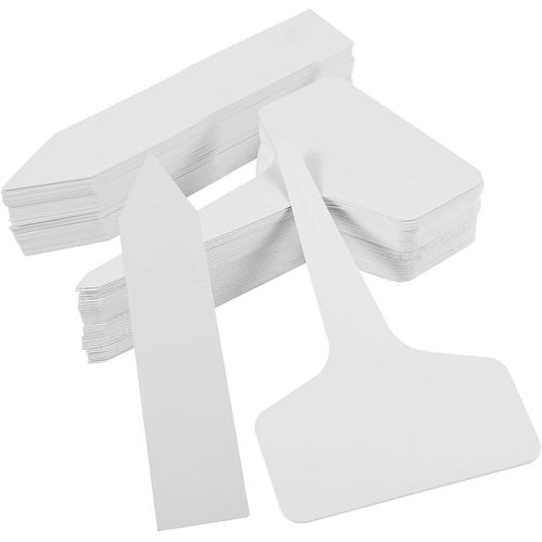 100 Pieces Etiquette Plante,2 Formes Etiquette Jardin Exterieur Etiquette Semis Marqueur De Plantes Inscriptible Résistant Aux Intempéries Pour Jardin Plantes (Forme De T Et De Flèche)