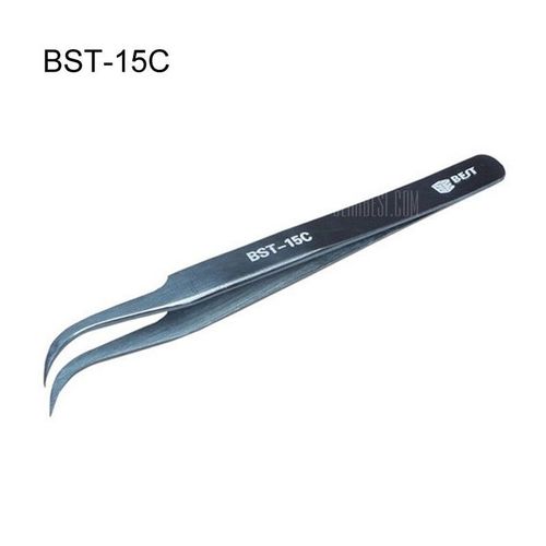 Pince De Précision Courbée Antistatique Bst-15c