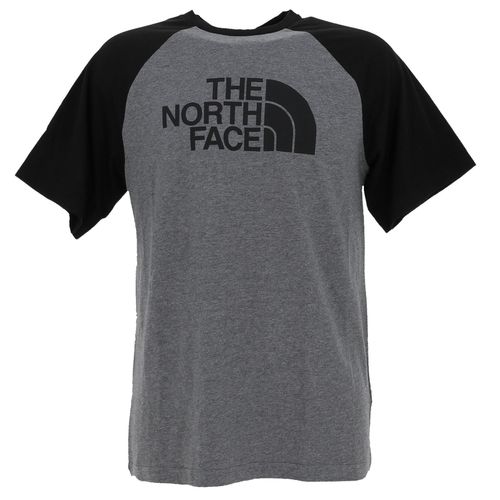 Tee Shirt Manches Courtes The North Face M S/S Raglan Easy Tee Gris Anthracite Chiné Xl