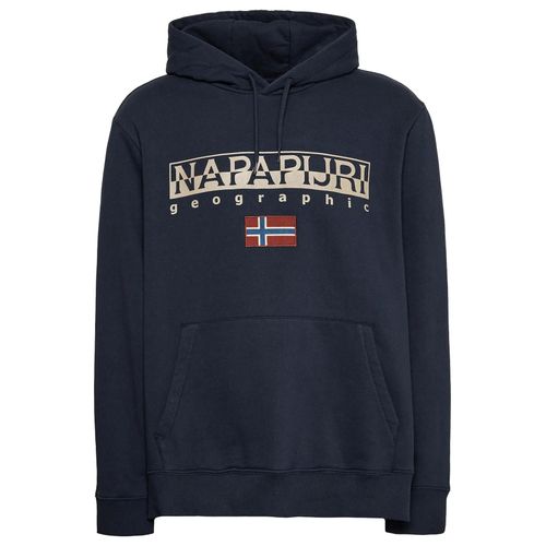 Sweat Capuche Hooded Napapijri B-Ayas H Blu Marine Bleu Marine S