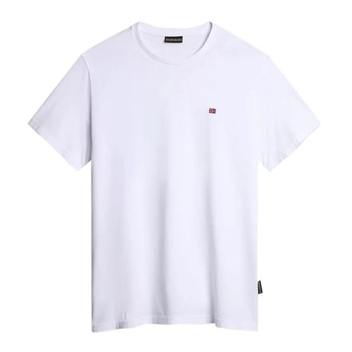 Tee Shirt Manches Courtes Napapijri Salis Ss Sum Bright White Blanc M