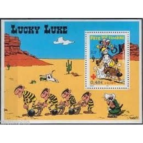 Fête Du Timbre : Lucky Luke Bloc Feuillet 55 Année 2003 N° 3547 Yvert Et Tellier Luxe