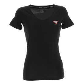 Tee Shirt Manches Courtes Guess Ss Vn Mini Triangle Tee Noir Xs