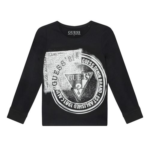 Tee Shirt Manches Longues Guess Ls T-Shirt Noir 10 Ans