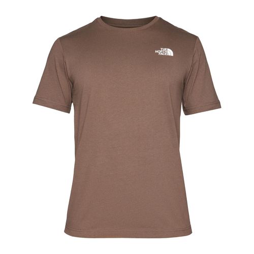 Tee Shirt Manches Courtes The North Face M S/S Redbox Tee Marron Xs