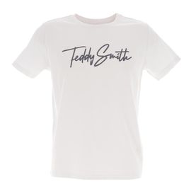 Tee Shirt Manches Courtes Teddy Smith T-Evan Mc Jr Blanc 16 Ans