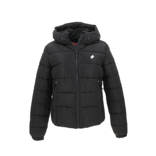 Doudounes Sans Manches Superdry Hooded Spirit Sports Puffer Blk Noir 44