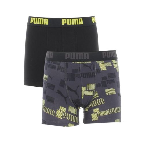 Boxer Puma Puma Boys Logo Print Boxer 2p Noir 140 Cm