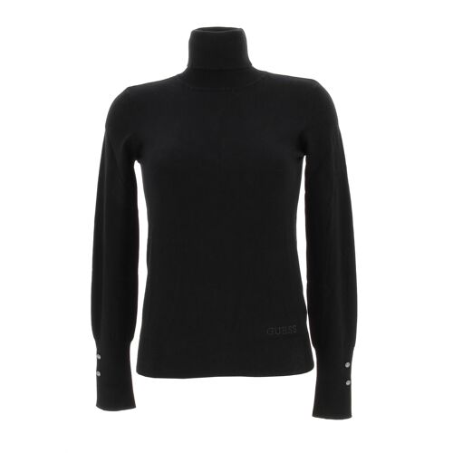 Pull Fin Guess Paule Tn Ls Sweater Black Noir M