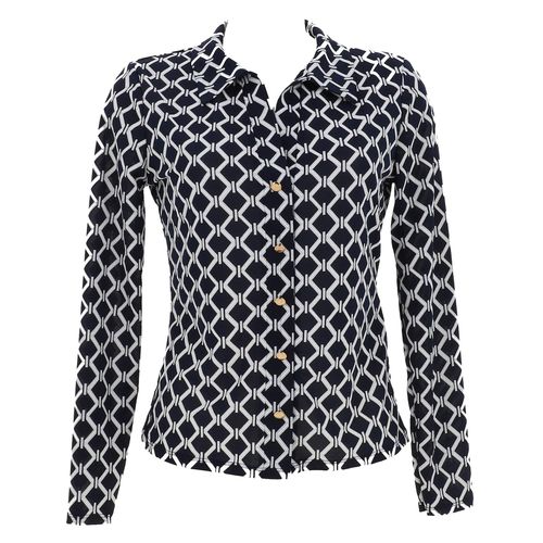 Chemise Manches Longues Morgan Tgeom Multicolore Bleu Marine S
