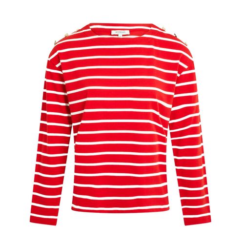 Tee Shirt Manches Longues Morgan Tmarin Blanc Rouge L
