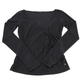 Tee Shirt Manches Longues Guess Ls Ines Blk Ml Tee L Noir S
