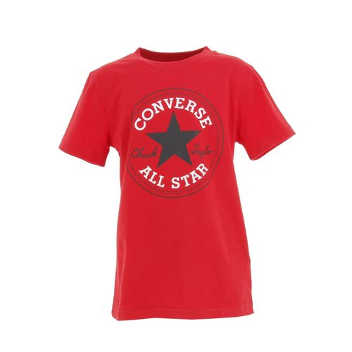 Tee Shirt Manches Courtes Converse Cnvb Chuck Patch Tee Rouge 12-13 Ans