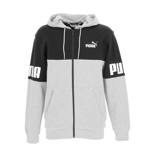 Vestes Sweats Zippés Capuche Puma Fd Pp Blk Fllzp Hdy Tr Gris Anthracite Foncé S