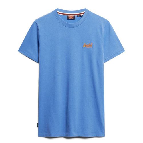 Tee Shirt Manches Courtes Superdry Essential Logo Bleu Tsh Mc Bleu Moyen S