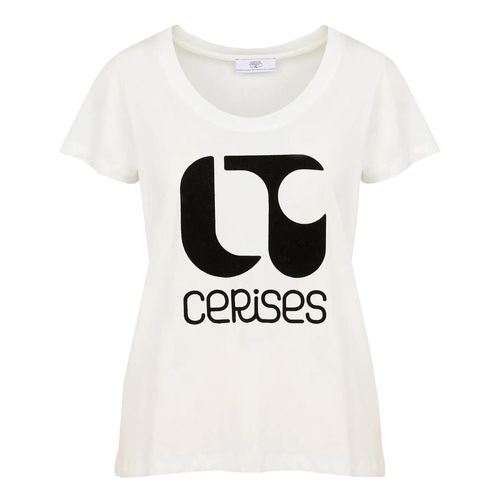 Tee Shirt Manches Courtes Le Temps Des Cerises Taolo Tsh F Ice Cream Blanc Xs
