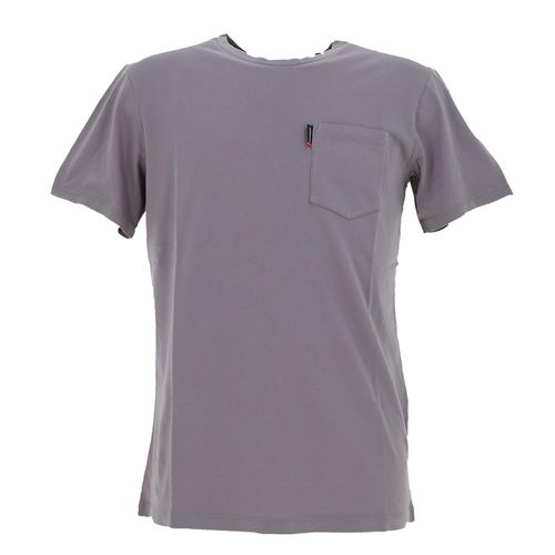 Tee Shirt Manches Courtes Superdry Classic Essentail Pocket Tee Grey Gris Clair M