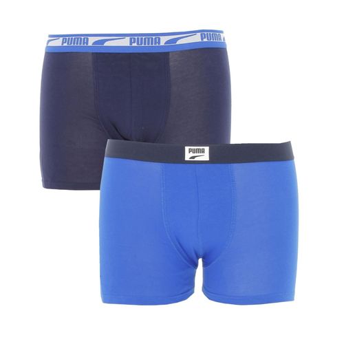Boxer Puma Puma Boys Logo Patch Boxer 2p Bleu Moyen 128 Cm