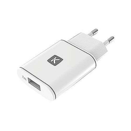 Linkster - Adaptateur Secteur - 2.4 A (Usb) - Blanc
