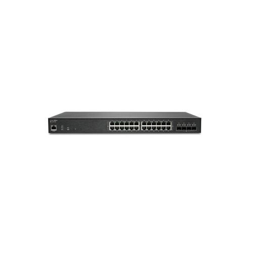 SonicWall Switch SWS14-24FPOE - Commutateur - Géré - 24 x 10/100/1000 (PoE+) + 4 x 10 Gigabit SFP+ - Montable sur rack - PoE+ (410 W) - avec Support 24x7 de 3 ans